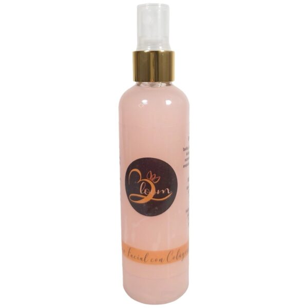 Tónico facial de rosas, hamamelis y colágeno al 4%.